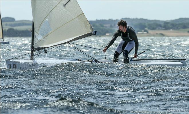 Oisin Mcclelland sailing at U23 Finn Worlds with a plan for Tokyo &copy;  Robert Deaves